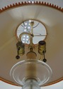 F73545: SPEER Pair Of Brass & Blown Glass Tower La