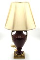LF73565: Pair Of Red Porcelain Neoclassical Urn La