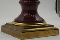 LF73565: Pair Of Red Porcelain Neoclassical Urn La