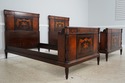 73405: Pair Of Inlaid Neoclassical Mahogany Single