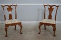 L73614: Set of 6 Bench Made Walnut Chippendale Din