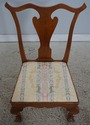 L73614: Set of 6 Bench Made Walnut Chippendale Din