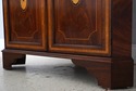L73677: English Made Mahogany Inlaid Corner Cabine