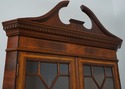 L73677: English Made Mahogany Inlaid Corner Cabine