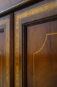 L73677: English Made Mahogany Inlaid Corner Cabine