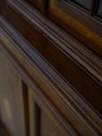 L73677: English Made Mahogany Inlaid Corner Cabine