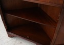 73676: English Made Mahogany Inlaid Corner Cabinet