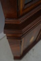 73676: English Made Mahogany Inlaid Corner Cabinet