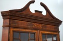 73676: English Made Mahogany Inlaid Corner Cabinet