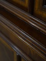 73676: English Made Mahogany Inlaid Corner Cabinet