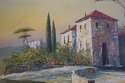 F73598: Framed Oil On Canvas Lake Scene Artist Sig