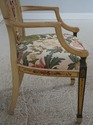 L73275: Pair Of Adams Style Painted Crewelwork Cha