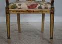 L73275: Pair Of Adams Style Painted Crewelwork Cha
