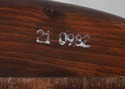 F68833: ETHAN ALLEN Country Pine Swivel Desk Chair