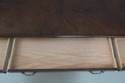 L68792: Unusual Mahogany Drop Side Partners Desk T