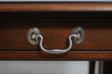 L68792: Unusual Mahogany Drop Side Partners Desk T