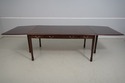 L68792: Unusual Mahogany Drop Side Partners Desk T