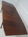 L68792: Unusual Mahogany Drop Side Partners Desk T