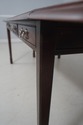 L68792: Unusual Mahogany Drop Side Partners Desk T