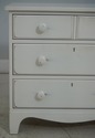 64690EC: Pair 3 Drawer Distressed White Painted Ni