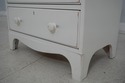 64690EC: Pair 3 Drawer Distressed White Painted Ni