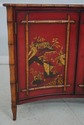 L64712EC: Stunning Paint Decorated 2 Door Commode 