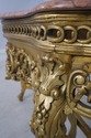 64679EC: French Louis XV Style Marble Top Gold Bas