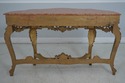 64679EC: French Louis XV Style Marble Top Gold Bas