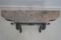 64736EC: MAITLAND SMITH Iron Base Marble Top Conso