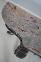 64736EC: MAITLAND SMITH Iron Base Marble Top Conso