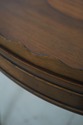 64738EC: KITTINGER Inlaid Mahogany Oval Coffee Coc