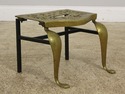 F56202EC: Antique Brass Fireplace Stool