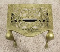 F56202EC: Antique Brass Fireplace Stool