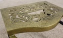 F56202EC: Antique Brass Fireplace Stool