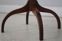LF73620: Round Burl Walnut & Mahogany 1 Drawer Ped