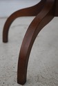 LF73620: Round Burl Walnut & Mahogany 1 Drawer Ped