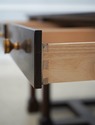 73678: Large Empire Style Mahogany 3 Drawer Librar