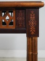 L73557: Paint Decorated Faux Bamboo Floral Painted