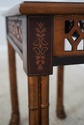 L73557: Paint Decorated Faux Bamboo Floral Painted