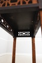 L73557: Paint Decorated Faux Bamboo Floral Painted