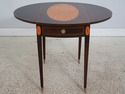 L73431: Pair Of Mahogany Federal Style Inlaid Drop