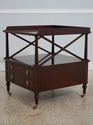 L73563: BAKER Mahogany 1 Drawer Library End Table