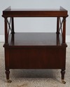 L73563: BAKER Mahogany 1 Drawer Library End Table