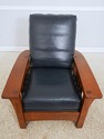 73529: STICKLEY Mission Oak Morris Chair & Ottoman