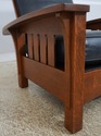 73529: STICKLEY Mission Oak Morris Chair & Ottoman