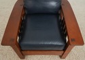 73529: STICKLEY Mission Oak Morris Chair & Ottoman