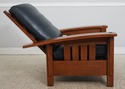 73529: STICKLEY Mission Oak Morris Chair & Ottoman