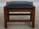 73529: STICKLEY Mission Oak Morris Chair & Ottoman