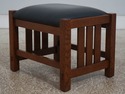 73529: STICKLEY Mission Oak Morris Chair & Ottoman