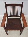 F73440: L&JG STICKLEY Mission Oak Spindle Back Arm